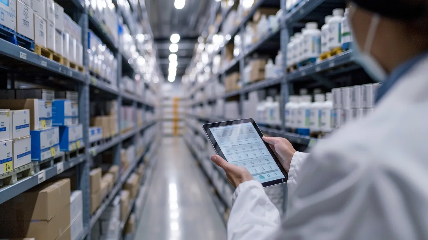 Pharmaceutical temperature mapping setup in a warehouse